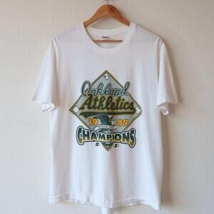Oakland Athletics A_S 1989 Champions Mlb T Shirt Single Stitch Shirt